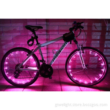 New Arrival 18 LED Colorful Mountain Road Bicycle Bike Cycling Wheel Spoke Flash Light 2m String Wire Lamp